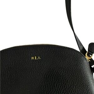 Ralph Lauren Double RL Black Crossbody Bag